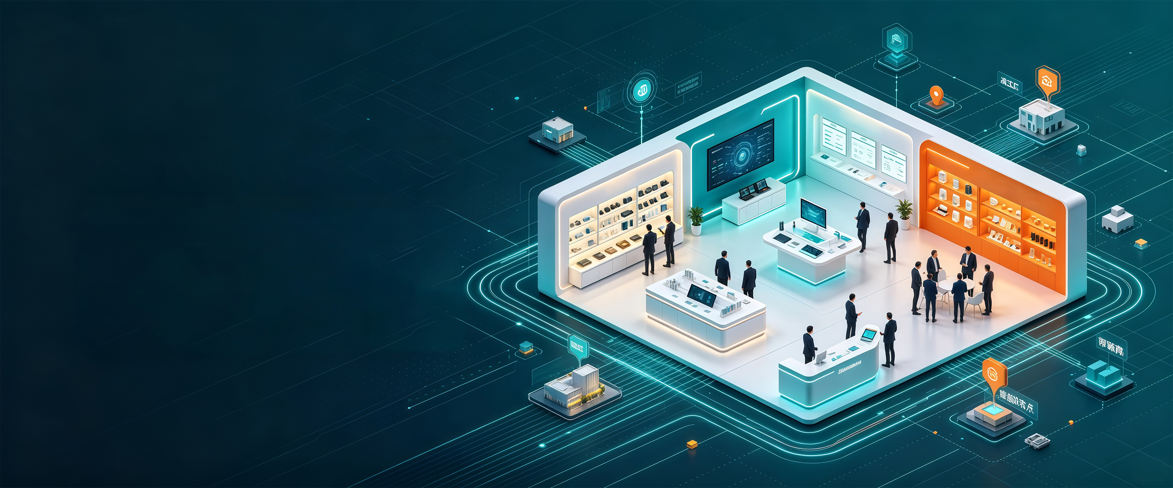 Overseas buyers discovering AI-enabled products at the HQB showroom